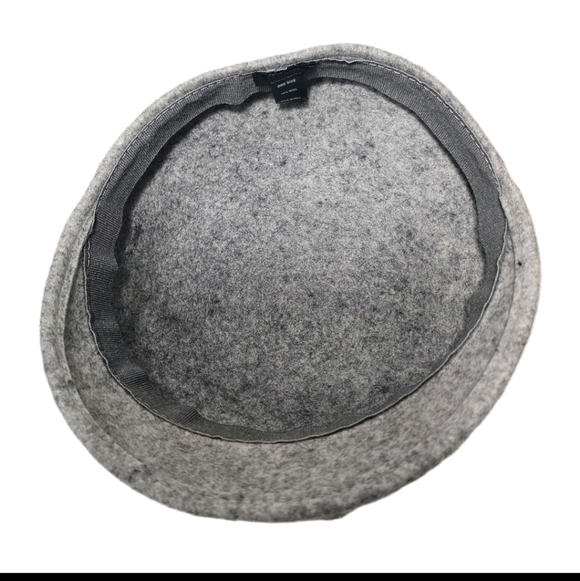Vintage Y2K Womens Gray  100% Wool Neutral Minimal Studded Newsboy Cap Hat main image 4